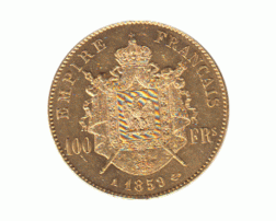 20 Franc Frankreich Napoleon III 1852-1870 ohne Kranz