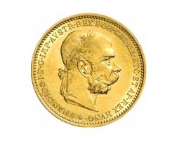 10 Kronen Österreich Goldmünze Franz Joseph mit Kranz
